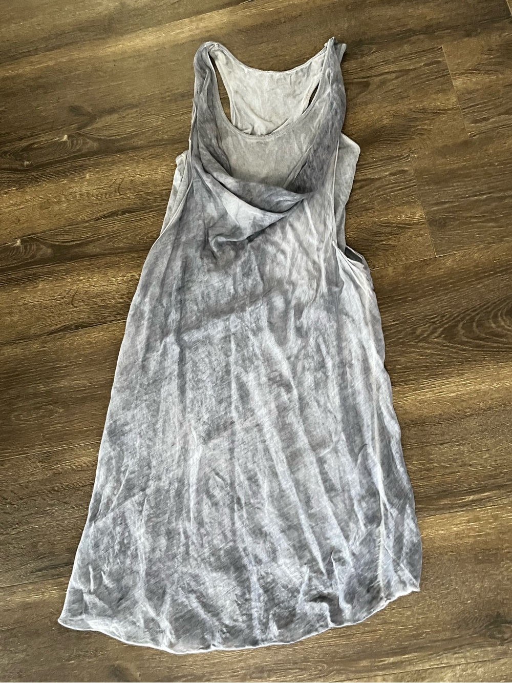 Washed Gray Sleeveless Women's Dress medium